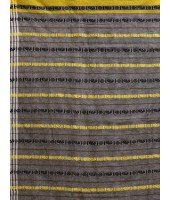  Traditional Bengali Begampuri Handloom Cotton Saree With Blouse Piece(Gray Yellow)
