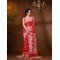 Resham Dhakai Jamdani Cotton Handloom Saree Alpana Paisle Kolka Design Jamdani Saree (Red)