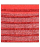 dB DESH BIDESH Women`s Traditional Bengali Begampuri Pure Handloom Cotton Saree With Blouse Piece (Green Red)