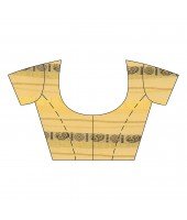 dB DESH BIDESH Women`s Traditional Bengali Begampuri Pure Handloom Cotton Saree With Blouse Piece (White Yellow)