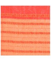dB DESH BIDESH Women`s Traditional Bengali Begampuri Pure Handloom Cotton Saree With Blouse Piece (Yellow Red)