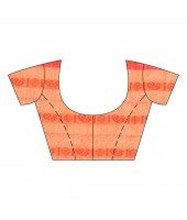 dB DESH BIDESH Women`s Traditional Bengali Begampuri Pure Handloom Cotton Saree With Blouse Piece (Yellow Red)