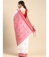  Bengali Tant Handloom Cotton Saree Galaxi Design With Blouse Piece