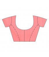 dB DESH BIDESH Women`s Bengal Kanchipuram Art Silk Saree Handmade Whole Body Garad Design With Running Blouse Coral