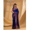 Bengal Cotton Silk Pure Handloom Cotton Saree Kohinoor Work With Blouse Piece (Blue)