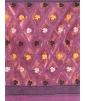 Resham Dhakai Jamdani Cotton Handloom Saree Kohinoor Design Jamdani Saree(jam)