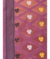 Resham Dhakai Jamdani Cotton Handloom Saree Kohinoor Design Jamdani Saree(jam)