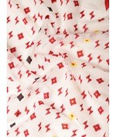 Moti Dhakai jamdani Bengal Pure Cotton Saree Whole Body Design without Blouse Piece (White Red)