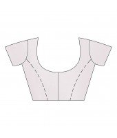 dB DESH BIDESH Women`s Bengal Tant Abhrak Work Design Soft Pure Handloom Cotton Saree With Blouse Piece White