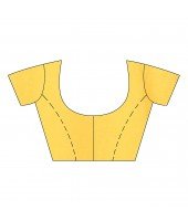 dB DESH BIDESH Women`s Bengal Tant Abhrak Work Design Soft Pure Handloom Cotton Saree With Blouse Piece Yellow