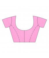 dB DESH BIDESH Women`s Bengali Khesh Pure Cotton Handloom Saree Diamond Designed With Blouse Piece (Pink)