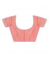 dB DESH BIDESH Women`s Pure Cotton Traditional Bengali Tant Handloom Cotton Saree Round Desigined With Blouse Piece (Black orange)