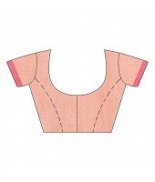 dB DESH BIDESH Women`s Traditional Bengali Tant Handloom Cotton Saree Prism Desigined With Blouse Piece (Off Red)