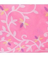 Muslin Resham Dhakai jamdani Bengal Pure Cotton Handloom Saree without Blouse Piece (Pink)